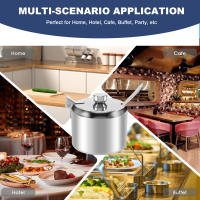 Tarro de condimentos de acero inoxidable con tapa y cuchara, tazón de azúcar, vajilla, contenedor de especias - details 7
