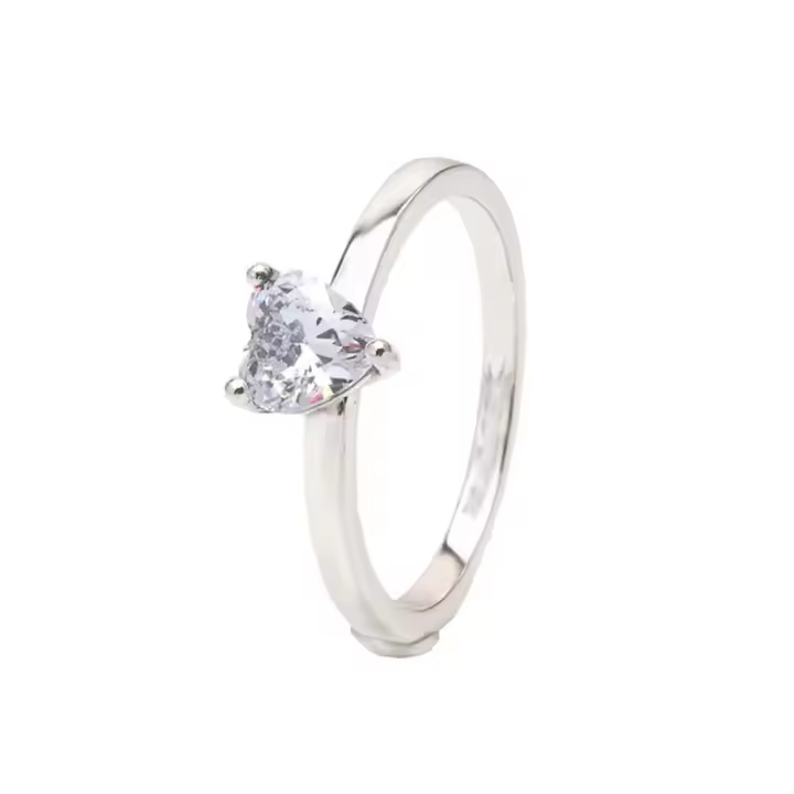 Anillo de Plata de Ley 925 con circonita blanca para mujer, joyería de boda, regalos - 1