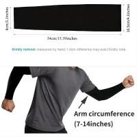 Mangas de Protección Solar de Seda de Hielo Unisex Cubierta de Codo para Ciclismo, Correr, Pescar, Conducir Manga Anti-UV Refrescante para Deportes y Exteriores - details 2