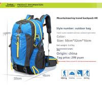 Mochila de senderismo de 35L para hombres y mujeres, mochilas de escalada con plano posterior, bolsa deportiva, bolsa de equipaje de viaje - details 4