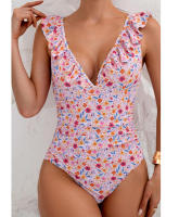 Nuevo traje de baño de una pieza con estampado de moda, personalidad, cintura ajustada, oculta la barriga, traje de baño adelgazante para mujer - details 10