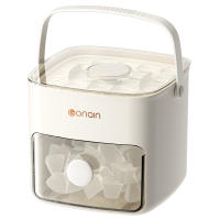 Máquina para hacer cubitos de hielo, bandeja para cubitos de hielo de doble capa con pala para hielo y caja de almacenamiento, bandeja de hielo de plástico de calidad alimentaria para whisky y cócteles, regalos para novia - details 0