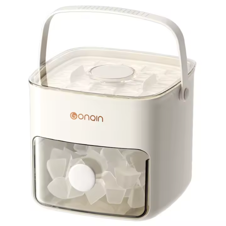 Máquina para hacer cubitos de hielo, bandeja para cubitos de hielo de doble capa con pala para hielo y caja de almacenamiento, bandeja de hielo de plástico de calidad alimentaria para whisky y cócteles, regalos para novia - 1
