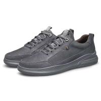 Piel de cerdo corta y regordeta de moda 2024, deportes casuales para hombres, zapatos de cuero para zapatos, pies para usar en Rusia - details 6
