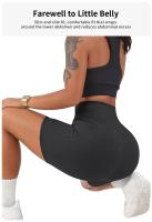 Pantalones cortos deportivos de yoga con bolsillos de 5" de cintura alta para mujer - details 5