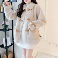 Nueva chaqueta sherpa de otoño e invierno para mujer, chaqueta corta holgada y versátil - details 6