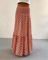 Faldas de moda para mujer, novedad de verano, primavera, informal, combina con todo, holgada, con cintura elástica, estampado ral, falda bohemia de estilo etnico - details 18