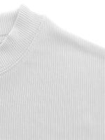Camiseta De Verano Para Hombre Estilo Deportivo Con Cuello Alto Y Rayas Manga Corta Ajustada Para Fitness Y Running - details 15