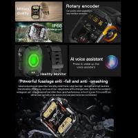 MK66 Smartwatch Reloj para hombre anticaída para exteriores Rastreador de ejercicios IP68 Impermeable Llamada Bluetooth Batería grande Reproducción de música Reloj inteligente deportivo - details 0