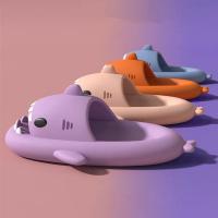 Zapatillas de sandía para hombre y mujer, chanclas planas informales con dibujos animados de tiburón Eva, Chanclas de playa, novedad de verano - details 63