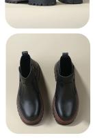Botas de cuero de gama alta para hombre, botas Chelsea, suela suave transpirable de piel de vaca de primera capa - details 5
