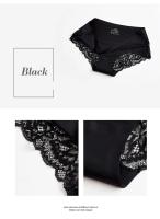 Conjunto de bragas caladas sin costuras para mujer, ropa interior cómoda de encaje, bragas deportivas de tiro bajo, lencería suave para mujer, 3 uds./lote - details 13