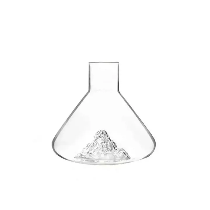 Cascada europea de Iceberg, nueva botella de vidrio transparente creativa sin plomo, botella de vino rápida - 1
