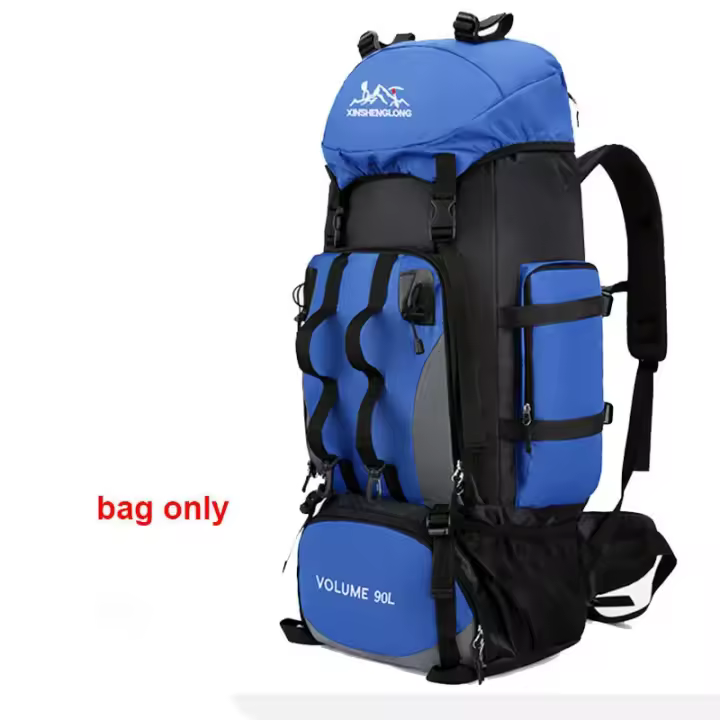 Mochila impermeable para hombre de 90L, bolsa de gran capacidad para senderismo, camping, viajes, deportes al aire libre - 1