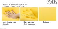 Cojín de espuma viscoelástica para asiento de oficina, almohada ortopédica para aliviar el dolor de glúteos, soporte para la cintura - details 5