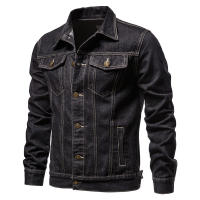 Chaqueta vaquera de algodón para hombre, abrigo informal ajustado, Primavera otoño - details 5