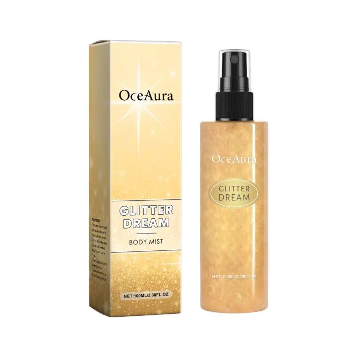 Oceanaura Glitter Natural Tridimensional Duradero Cabello Brillante Cuerpo Clavícula Spray Resaltador - 1