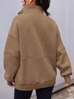 Sudadera cálida con cremallera para mujer estilo coreano Otoño-Invierno - details 6