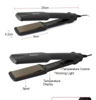 Liso Radiador Profesional Kemei KM-329 Ondulador de Cabello Eléctrico Plancha de Alisado de Iones Negativos Certificado CE - details 1