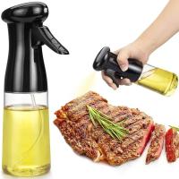Botella pulverizadora de aceite de 200ml y 300ml, dispensador de aceite de oliva para cocina, Camping, barbacoa, vinagre, salsa de soja, contenedores rociadores - details 0