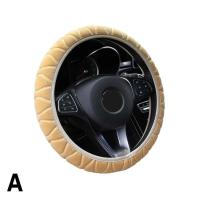 Funda de felpa para volante de coche, cuero corto suave y cálido, antideslizante, decoración de coche para hombres y mujeres, invierno - details 6