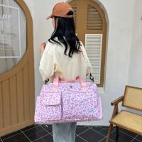 Bolso de Viaje de Ocio de Gran Capacidad con Estampado de Leopardo Bolso de Deportes y Fitness con Múltiples Bolsillos y Compartimento para Zapatos - details 14