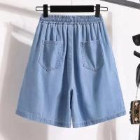 Pantalones cortos deportivos de seda de hielo para mujer, pantalones cortos transpirables de secado rápido para correr, ropa deportiva holgada ancha de cintura alta para gimnasio y entrenamiento de verano - details 4