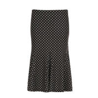 BUNO- Y2K falda elegante con estampado de puntos para mujer, falda media envolvente con volantes, trajes de vacaciones informales elegantes para primavera para mujer - details 7