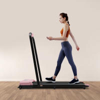 Cinta de correr plegable en dos en uno, cinta de correr eléctrica de escritorio de 3.0hp, con control remoto y pantalla led, adecuada para trotar a pie en casa y Oficina - details 0