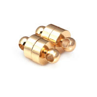 Cierre magnético de latón color oro de 18 quilates, cilíndrico ovalado, en forma de corazón, para collares y pulseras, accesorios para la fabricación de joyas. - details 16