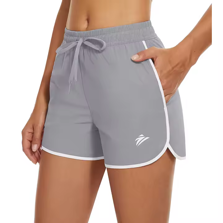 MAGCOMSEN pantalones cortos de fitness casual para mujer con bolsillos Pantalones cortos de yoga para correr de secado rápido, ligeros y transpirables - 1