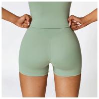 Pantalones cortos deportivos para mujer, mallas para Yoga, pantalones cortos para correr, a prueba de sentadillas, cintura alta, pantalones cortos ajustados para Fitness, pantalones cortos de entrenamiento con realce para ciclismo y gimnasio - details 18