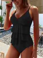 Conjunto de Bikini de cintura alta para mujer, traje de baño de 2 piezas, Tankinis, ropa de playa, verano, 2023 - details 5