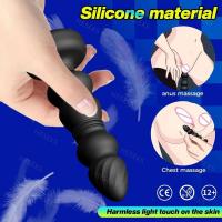 Empaque privado SEX Vibrador de próstata con control remoto enchufable Juguete íntimo para hombres - details 3
