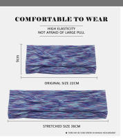 Diadema de Yoga colorida con Halo Dye, banda para el sudor deportiva suave y cómoda, banda para el sudor para correr y Fitness, 2024 - details 14