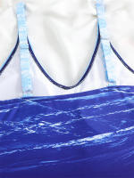 Bañador de una pieza para mujer, traje de baño liso con cuello en V, Monokini Sexy, ropa de playa para verano, 2024 - details 6