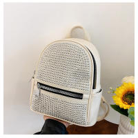 Mochila casual simple, moderna y de gran capacidad, diamantes de imitación de gas extranjero, bolsa de gas extranjero. - details 28