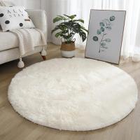 Alfombras de Salón redondas, Pelo Largo, Alfombra para Habitación, Dormitorio, Lavables, Antideslizante, Muy Suave - details 7
