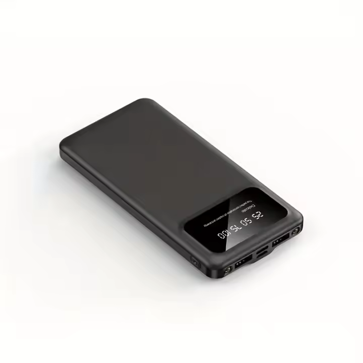 Banco de energía de 10000 mAh, cargador portátil, compatible con todos los dispositivos, con pantalla LED y digital, paquete de batería estable. - 1