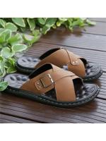 Chanclas de gran tamaño para hombre, sandalias de verano para exteriores, chanclas casuales, cien una palabra, arrastre al aire libre, zapatos de playa - details 15