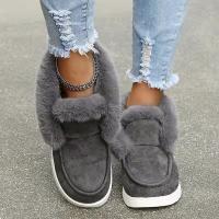 Botas de nieve para mujer Otoño Invierno zapatos cálidos informales - details 2