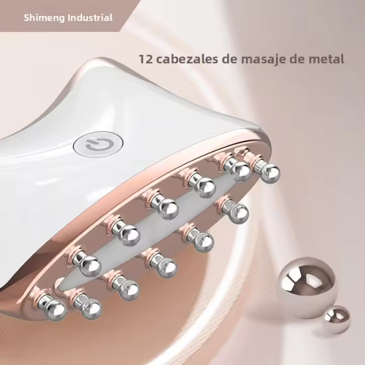 Instrumento de meridiano EMS, masajeador de cuello de cuerpo entero, instrumento de raspado eléctrico de cara doméstico, cabeza y piernas para dragar meridianos, cepillo de gran promoción - 1