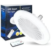 Ventilador de techo E27 con control remoto y 3 velocidades, base convertidora de iluminación de AC85-265V para dormitorio y sala de estar - details 9