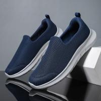 Zapatos de malla ligeros y transpirables para hombre, zapatillas informales antideslizantes para caminar al aire libre, zapatos de conducción, talla grande - details 3