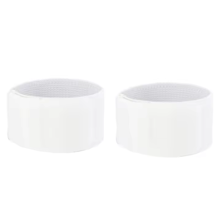 Espinilleras de Fútbol, película de vendedor Fijo, almohadillas para espinillas, Evita Caídas, Vendaje Deportivo elástico ajustable, Blanco, 1 Par - 1