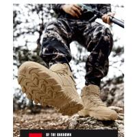 Botas De Entrenamiento De Combate Tácticas Mejoradas Para Hombre, Zapatos De Senderismo De Respuesta Rápida Antidesgaste Para Acampar Al Aire Libre, Zapatillas De Pesca Y Caza Para Hombre - details 13
