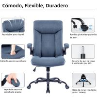 Silla de Oficina Ergonómica Giratoria con Brazo Ajustable Cómoda para Juegos en Casa o Oficina - details 22