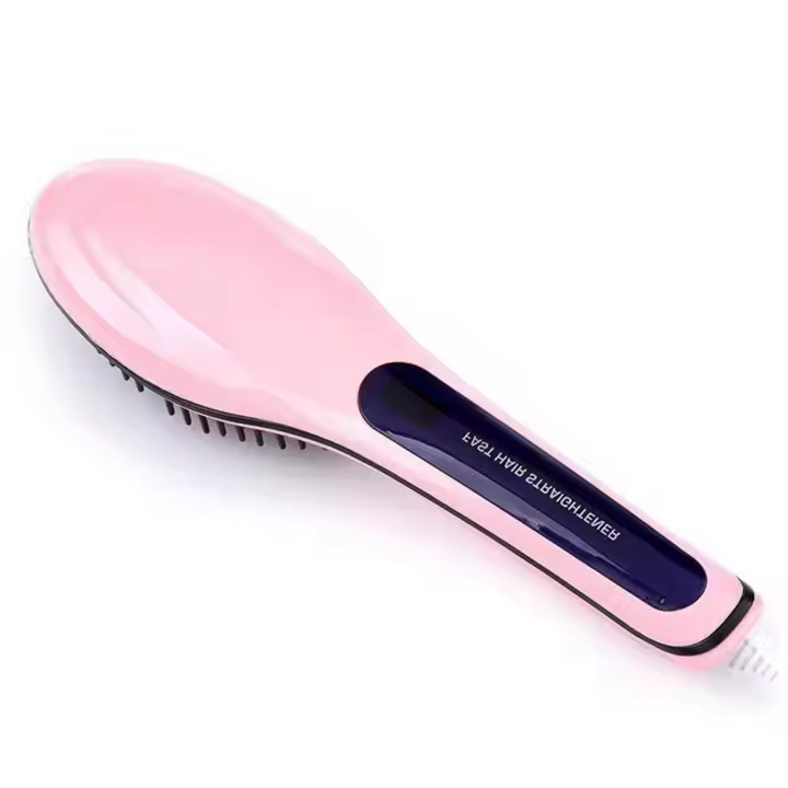 Fast Hair Straightener Heating Straight Hair Brush Fast Styling Portable Hair Flat Irons Straightening Comb EU Plug - 1