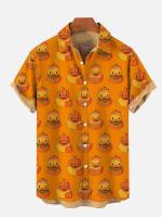 Camisas Casuales para Hombres con Estampado 3D de Oso Ropa de Verano Novedosa, Mangas Cortas, Tallas Grandes y Sueltas - details 5