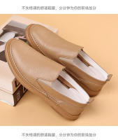 Primera capa de cuero de vaca zapatos casuales para hombres zapatos blancos transpirables para hombres zapatos - details 18